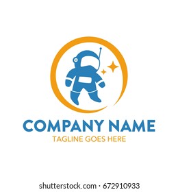 Astronaut Logo Template