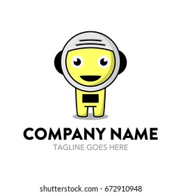 Astronaut Logo Template