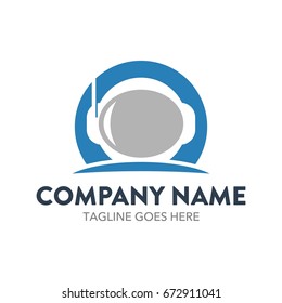 Astronaut Logo Template