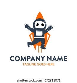 Astronaut Logo Template