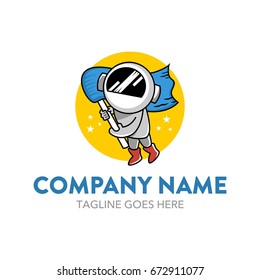 Astronaut Logo Template