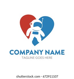 Astronaut Logo Template