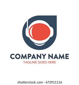 Astronaut Logo Template