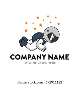 Astronaut Logo Template