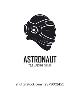 astronaut logo vector icon illustration design. logo for school, badge, emblem and brand company