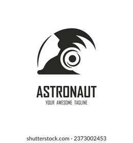 astronaut logo vector icon illustration design. logo for school, badge, emblem and brand company