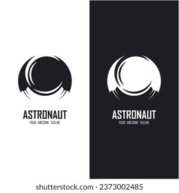 astronaut logo vector icon illustration design. logo for school, badge, emblem and brand company