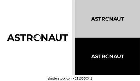 ASTRONAUT LOGO WORDMARK HELMET EDITABLE
