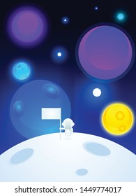 Astronaut Lost In Space Poster