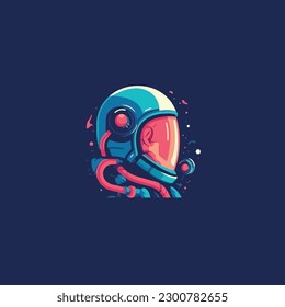 Astronaut lost in space vector