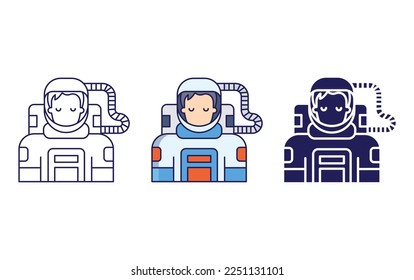 Astronaut man icon vector illustration