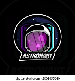 Diseño del logotipo de mascota astronauta