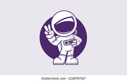 Astronaut Mascot Logo for your project