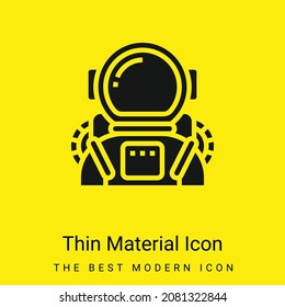 Astronaut minimal bright yellow material icon