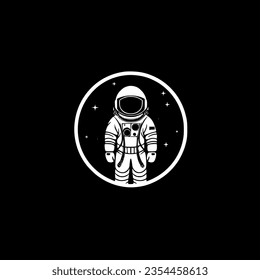 Astronaut | Minimalist and Simple Silhouette - Vector illustration