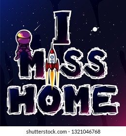 astronaut miss home