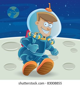 Astronaut at The Moon