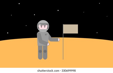 Astronaut on Mars