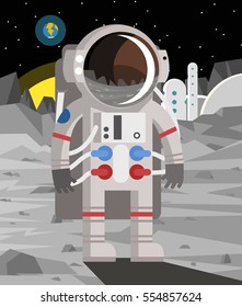 astronaut on the Moon