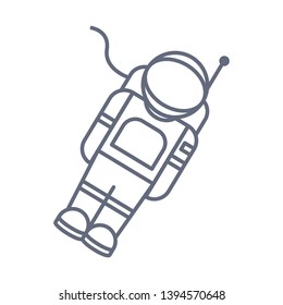 Astronaut on space Icon. Elements of space Icon. Premium quality graphic design. Signs, symbols collection, simple icon for websites, web design