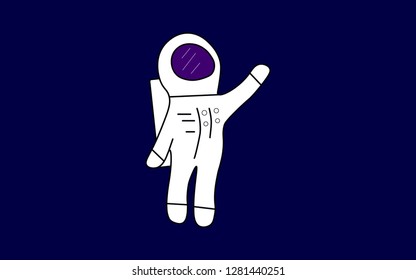 Astronaut in outer space