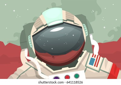 Astronaut in outer space