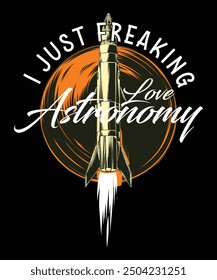 Astronaut outer space champion vector t-shirt design
