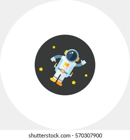 Astronaut in Outer Space Icon
