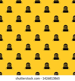 Astronaut pattern seamless vector repeat geometric yellow for any design