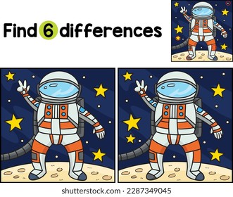 Signo de paz de los astronautas encuentra las diferencias