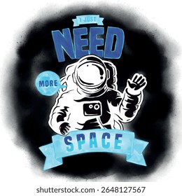 astronaut print, graphic, fashion, kids clothing and more