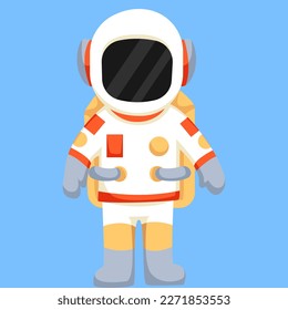 Astronaut Profession Character Design Illustration