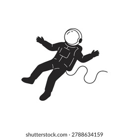 astronaut roaming in the space