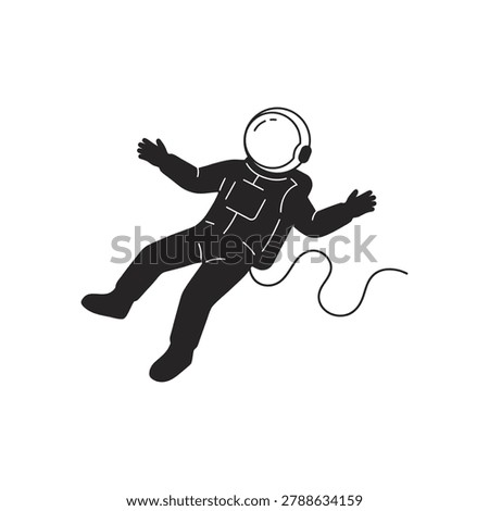 astronaut roaming in the space