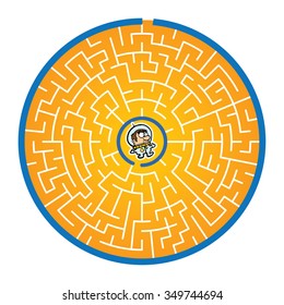 Astronaut' s Round Maze