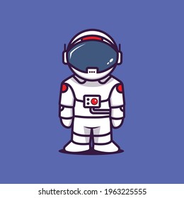 Astronaut with a simple pose