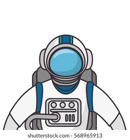 astronaut in space character