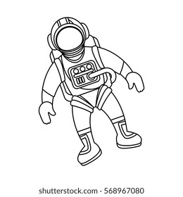 astronaut in space character