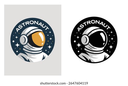 Astronaut Space Explorer Logo Design