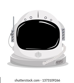 Astronaut space helmet vector