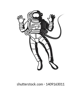 Astronaut Space Icon vector illustration