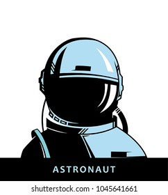 Astronaut. Space illustration.