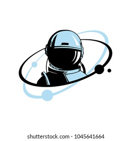 Astronaut. Space illustration.