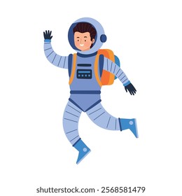 astronaut in space isolated design