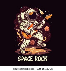 Astronaut space rock guitar