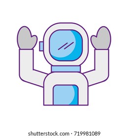 astronaut in space suit character profession mission