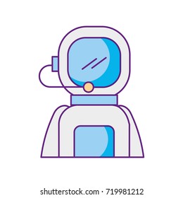astronaut in space suit character profession mission