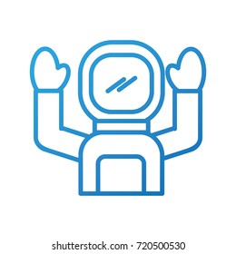 astronaut in space suit character profession mission