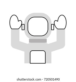 astronaut in space suit character profession mission