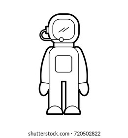 astronaut in space suit character profession mission